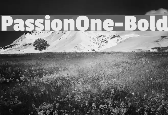 PassionOne-Bold Font examples