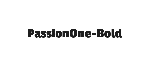 PassionOne-Bold Logo