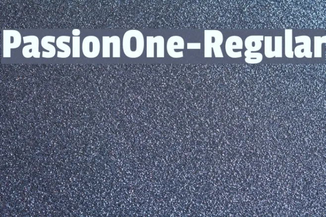 PassionOne-Regular Example 1