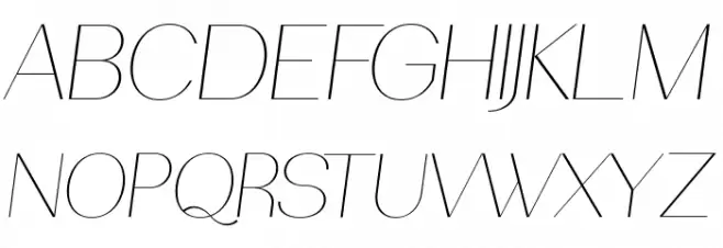 PassionSansPDab-HairlineItalic Schriftart Groß
