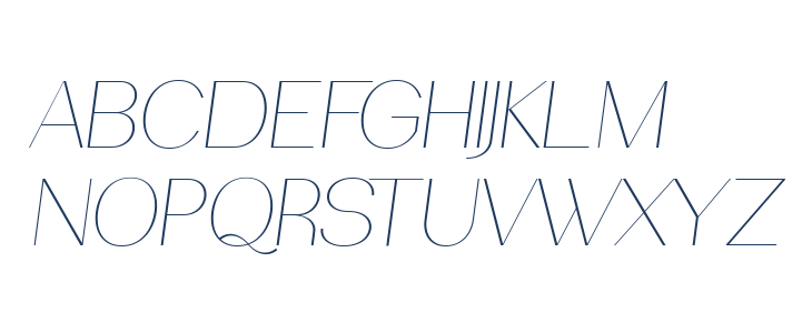 PassionSansPDab-HairlineItalic Uppercase