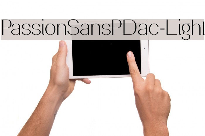 PassionSansPDac-Light Font examples
