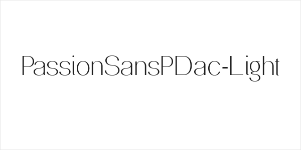 PassionSansPDac-Light Logo