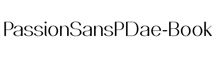 PassionSansPDae-Book Font