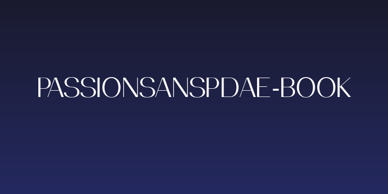 PassionSansPDae-Book Social Header