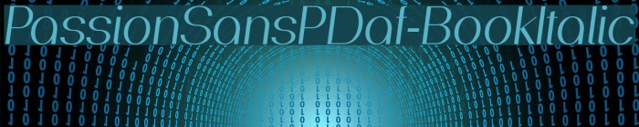 PassionSansPDaf-BookItalic Example 3