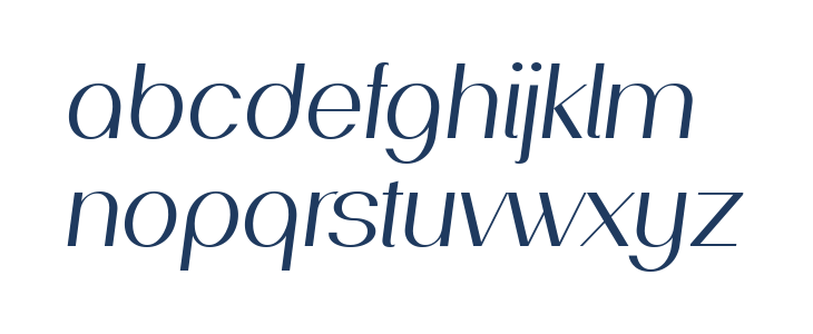 PassionSansPDaf-BookItalic Lowercase