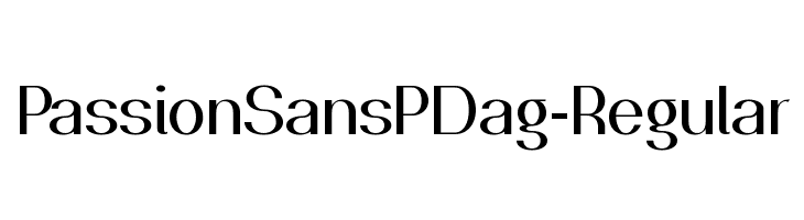 PassionSansPDag-Regular Font