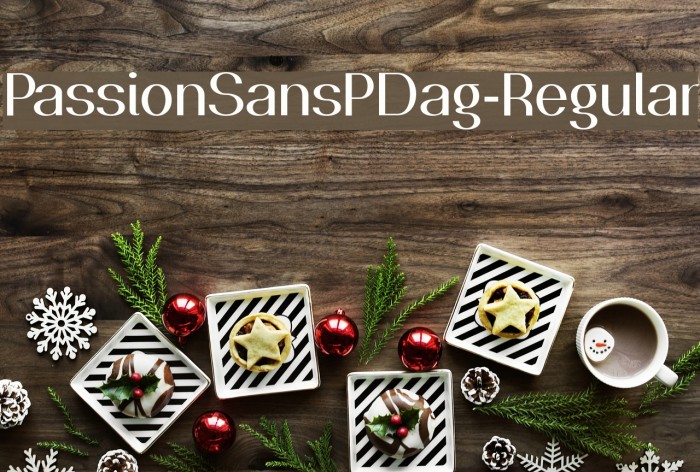PassionSansPDag-Regular Font examples