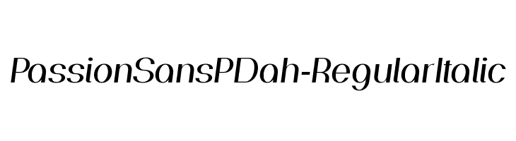 PassionSansPDah-RegularItalic  baixar fontes gratis