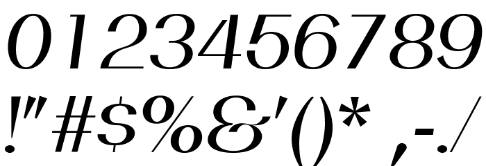 PassionSansPDah-RegularItalic Font OTHER CHARS