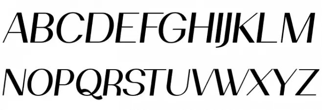 PassionSansPDah-RegularItalic फ़ॉन्ट अपरकेस