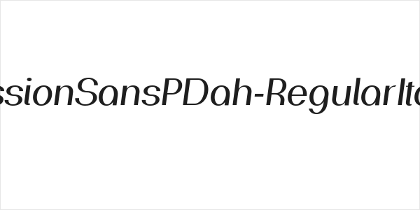 PassionSansPDah-RegularItalic Logo