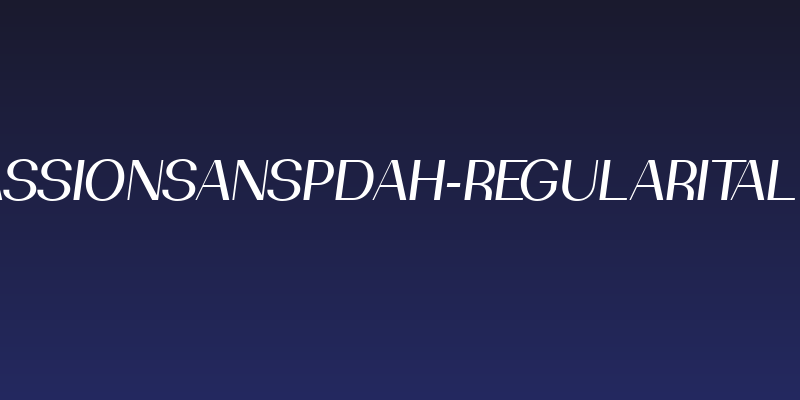 PassionSansPDah-RegularItalic Social Header