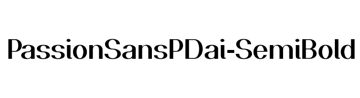 PassionSansPDai-SemiBold  Descarca Fonturi Gratis