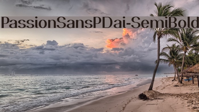 PassionSansPDai-SemiBold Font examples