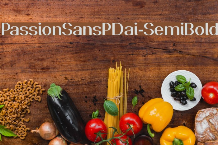 PassionSansPDai-SemiBold Font examples