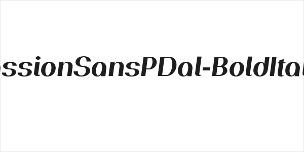 PassionSansPDal-BoldItalic Logo