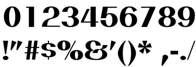 PassionSansPDam-Heavy Font OTHER CHARS