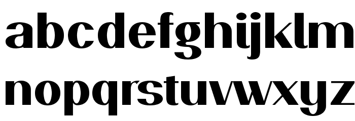 PassionSansPDam-Heavy Font LOWERCASE