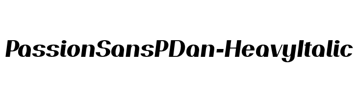 PassionSansPDan-HeavyItalic  नि: शुल्क फ़ॉन्ट्स डाउनलोड