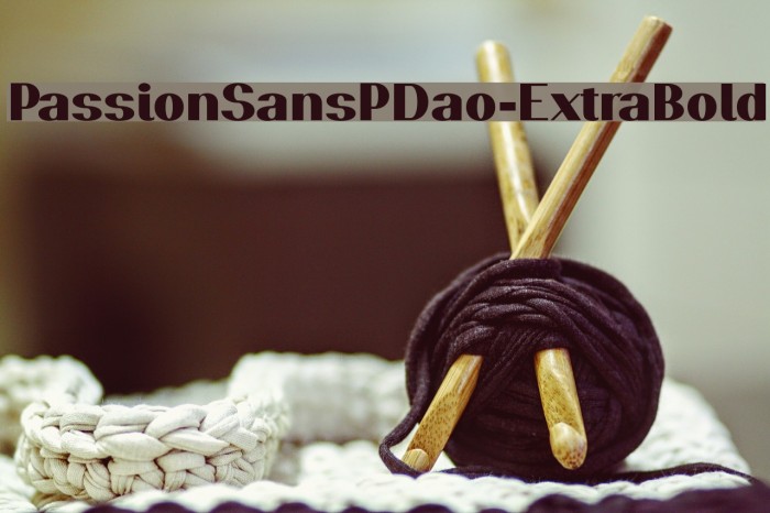 PassionSansPDao-ExtraBold Font examples