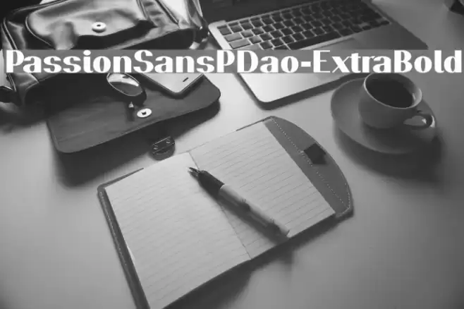PassionSansPDao-ExtraBold Font examples