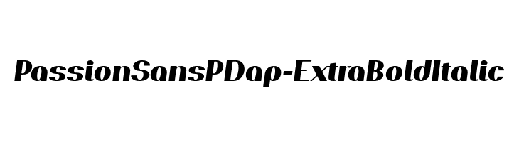 PassionSansPDap-ExtraBoldItalic  नि: शुल्क फ़ॉन्ट्स डाउनलोड