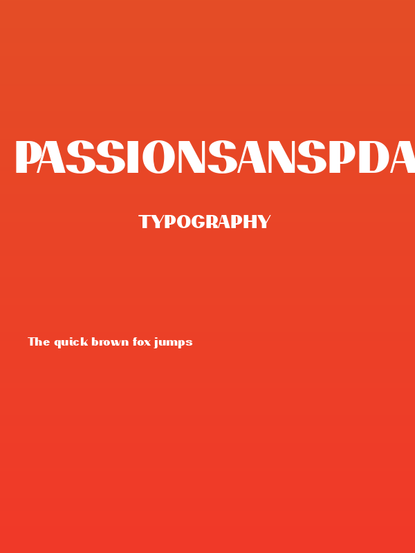 PassionSansPDaq-Black Poster