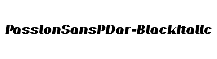 PassionSansPDar-BlackItalic  baixar fontes gratis