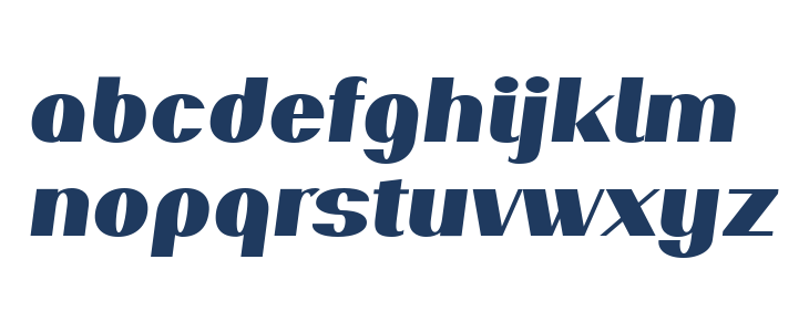 PassionSansPDar-BlackItalic Lowercase