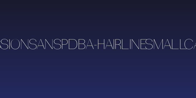 PassionSansPDba-HairlineSmallCaps Social Header
