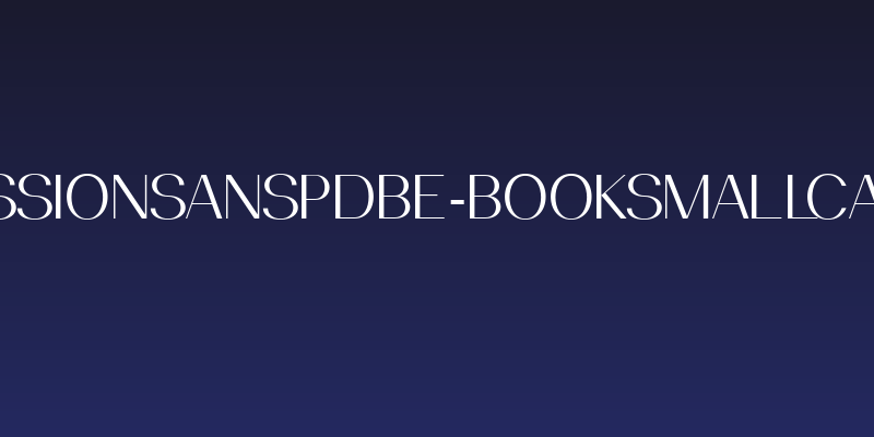PassionSansPDbe-BookSmallCaps Social Header
