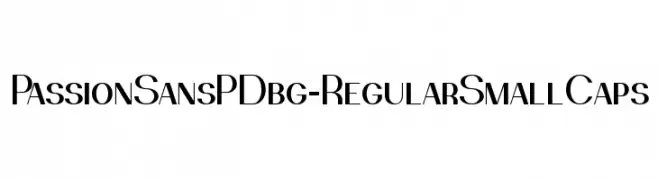 PassionSansPDbg-RegularSmallCaps  Descarca Fonturi Gratis
