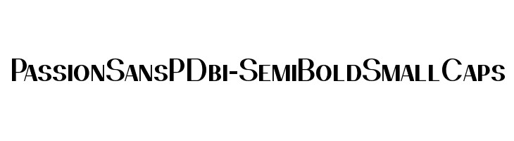 PassionSansPDbi-SemiBoldSmallCaps Font