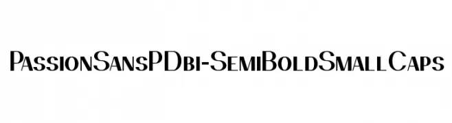 PassionSansPDbi-SemiBoldSmallCaps  Descarca Fonturi Gratis