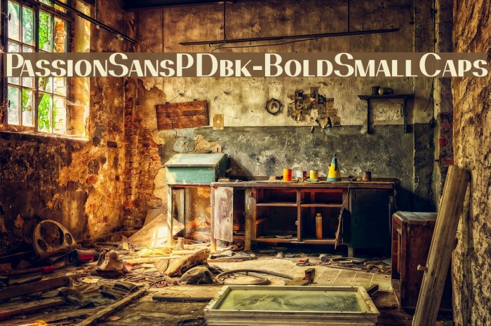 PassionSansPDbk-BoldSmallCaps Font examples
