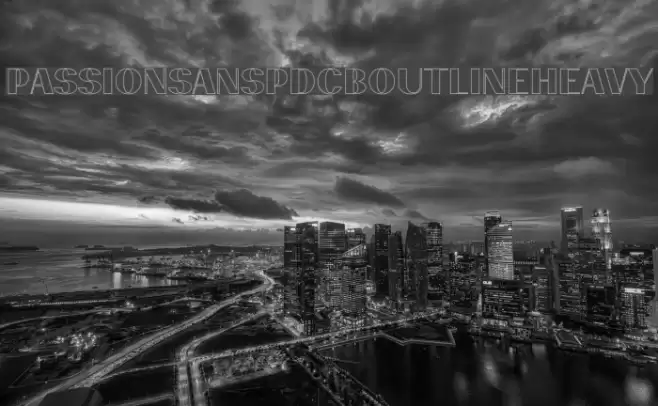 PassionSansPDcb-OutlineHeavy Font examples