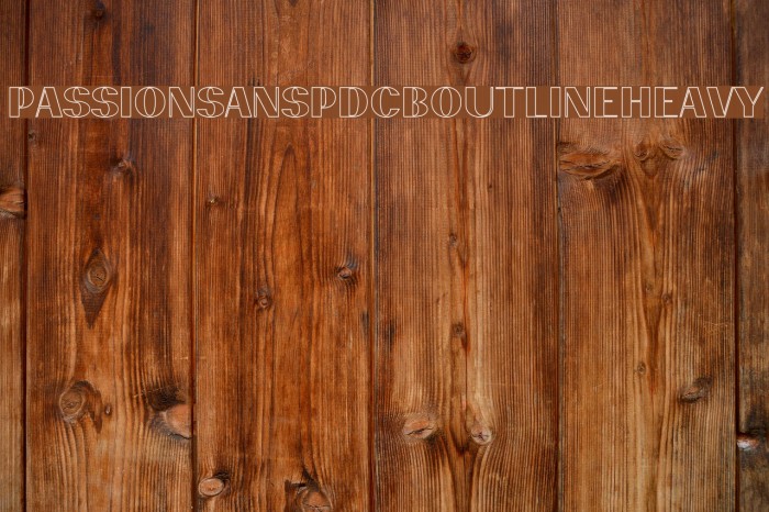 PassionSansPDcb-OutlineHeavy Font examples