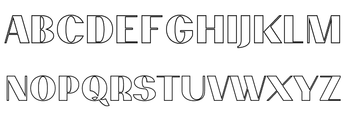 PassionSansPDcb-OutlineHeavy Font LOWERCASE