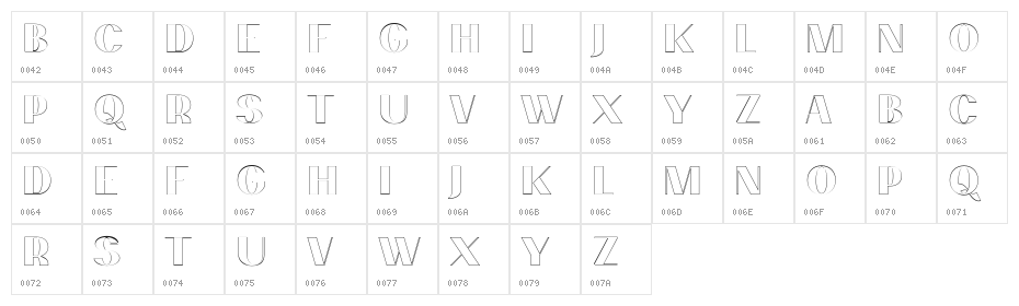 PassionSansPDcd-AccentOuter Character Map