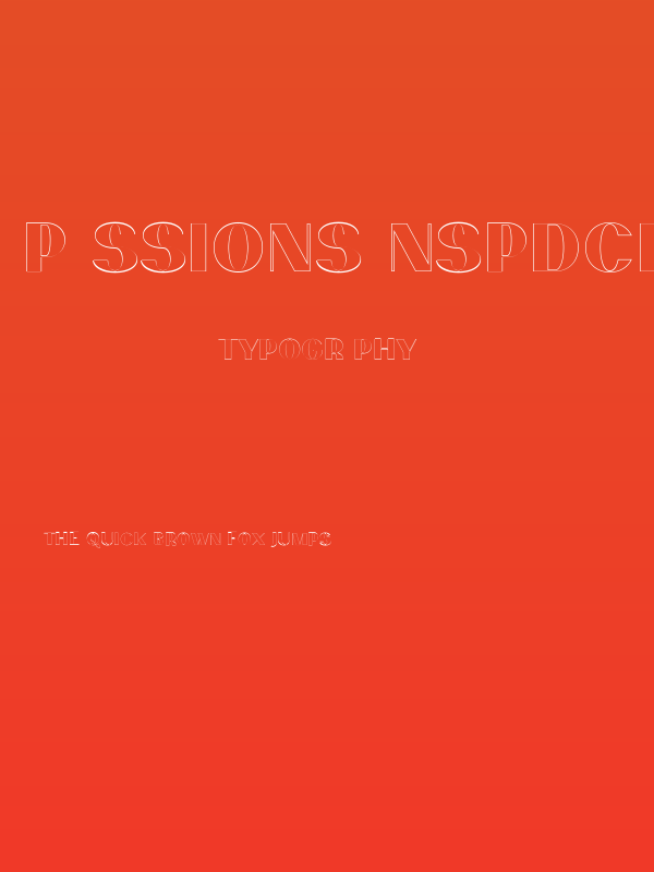 PassionSansPDcd-AccentOuter Poster