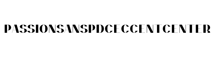 PassionSansPDce-AccentCenter Font
