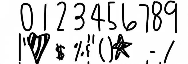 PassionTea Font OTHER CHARS