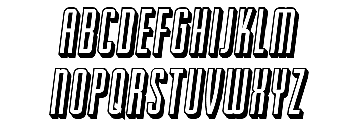 Passionate Relationship 3D Italic Font LOWERCASE