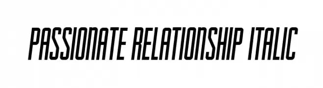 Passionate Relationship Italic  Frei Schriftart Herunterladen