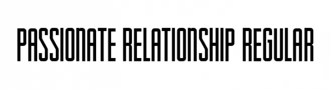 Passionate Relationship Regular  Frei Schriftart Herunterladen