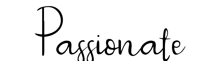 Passionate  font caratteri gratis