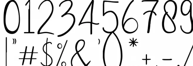 Passionate Font OTHER CHARS