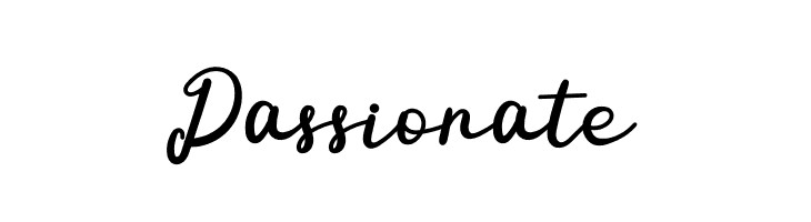 Passionate  Скачать бесплатные шрифты